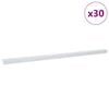 vidaXL Robniki za stopnice 30 kos srebrna 67 x 3.5 x 3 cm Aluminij