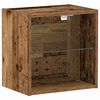 vidaXL Floating Shelf with LED Light s polico Rjava 40 x 28,5 x 40 cm
