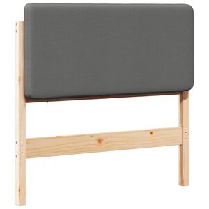 vidaXL Tapecirano vzglavje z vzglavjem Rjava in svetlo siva 75 cm