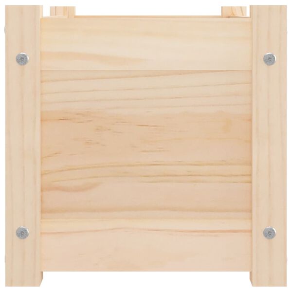 vidaXL Vrtno cvetlično korito 60x31x31 cm trdna borovina