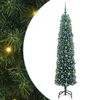 vidaXL Umestno božično drevo Zelena 180 cm PVC in Jeklo in Plastika