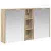 vidaXL Komplet omaric za kopalnico 3 kos 106 x 16 x 62,5 cm