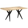 vidaXL Jedilna miza 160x80x76 cm robusten mangov les