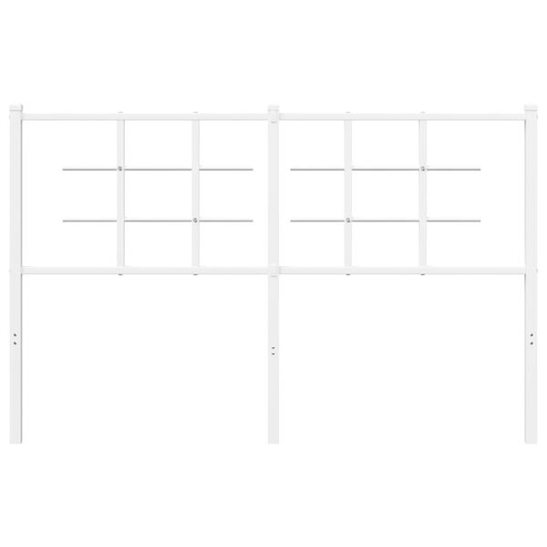 vidaXL Kovinsko nadomestno vzglavje belo 135 cm