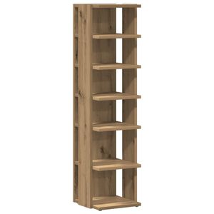 vidaXL Omarica za čevlje artisan hrast 28x27x102 cm inženirski les