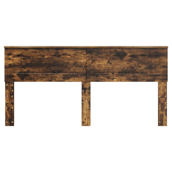 vidaXL Vzglavje Dimljeni oreh 200 cm Konstruiran les