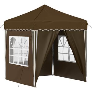 vidaXL Zložljivi &scaron;otor za zabave 195 x 195 x 245 cm Taupe