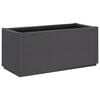 vidaXL Vrtno cvetlično korito temno sivo 80x36x35 cm PP