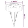 vidaXL Solarne talne svetilke s konicami zunanje 12 kosov toplo bele