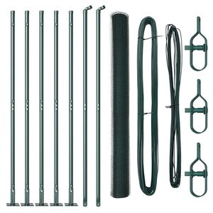 vidaXL Steber ograje. Zelena