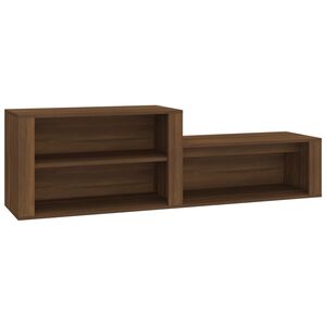 vidaXL Omarica za čevlje rjav hrast 150x35x45 cm inženirski les
