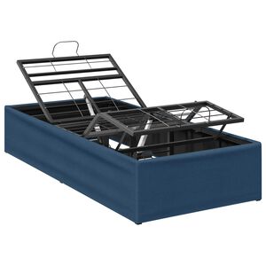 vidaXL Električna nastavljiva postelja Modra 200 x 80 x 33,5 cm Jeklo