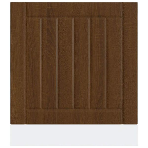 vidaXL Plo&scaron;ča za pomivalni stroj Lucca rjavi hrast inženirski les