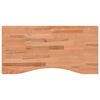 vidaXL Mizna plo&scaron;ča 80x(36-40)x2,5 cm trdna bukovina