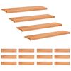 vidaXL Stopnice 16 kos 120 x 25 x 2 cm Lak Trda bukovina