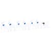 vidaXL LED Jeleni 7 kos Bela 43 x 18 x 66 cm blago