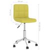 vidaXL Vrtljiv pisarni&scaron;ki stol zeleno blago