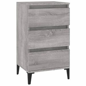 vidaXL Nočna omarica siva sonoma 40x35x70 cm inženirski les