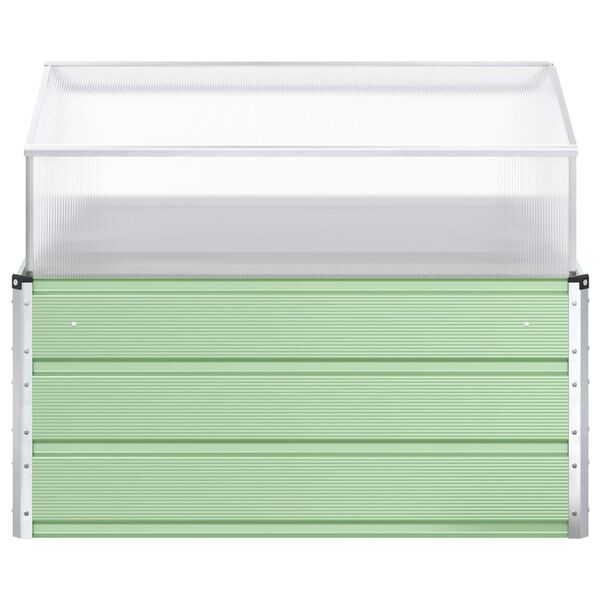 vidaXL Cvetlično korito Pastelno Zeleno 100 x 100 x 77 cm