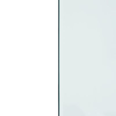 vidaXL Steklena plošča za kamin pravokotna 120x60 cm