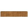 vidaXL Vrtna visoka greda 200x40x40 cm corten jeklo