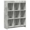 vidaXL Knjižna omara Betonsko siva 87,5 x 30 x 111 cm Inženirski les