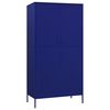 vidaXL Garderobna omara mornarsko modra 90x50x180 cm jeklo