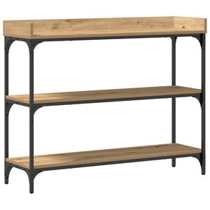 vidaXL Konzolna miza artisan hrast 100 x 30 x 80 cm