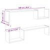 vidaXL Stenska polica 2 kosa sonoma hrast 100x15x20 cm iverna plo&scaron;ča