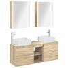 vidaXL Komplet pohi&scaron;tva za kopalnico 5 pcs Sonoma hrast