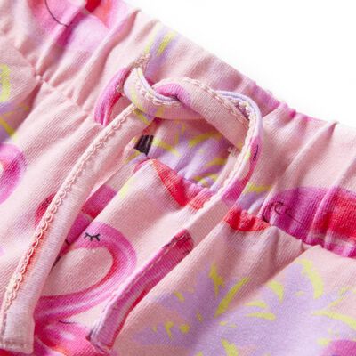 Otroške kratke hlače z vrvico svetlo roza 92