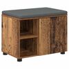 vidaXL Haldna klop Star les 60 x 38 x 46 cm Oblikovan Les in Tkanina