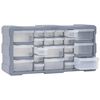vidaXL Organizator z 22 predali 49x16x25,5 cm