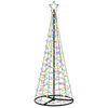 vidaXL Spiralna LED novoletna jelka s podstavkom EKENAS 180 cm 220 LED