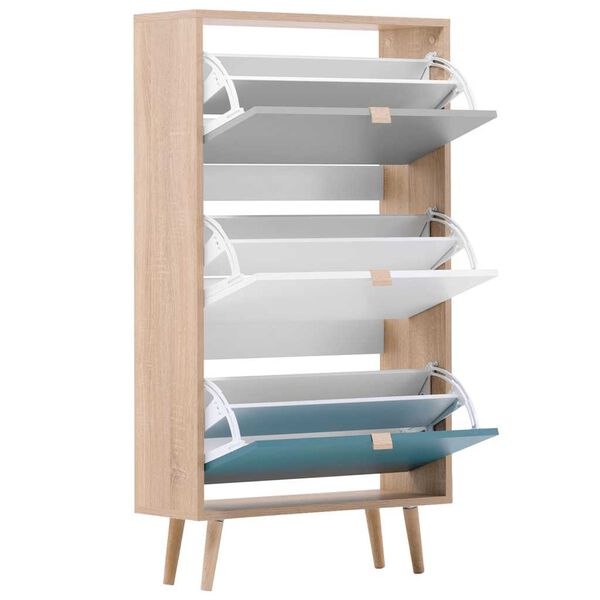 Finori Omarica za čevlje C-uba 42 sonoma hrast in tribarvna