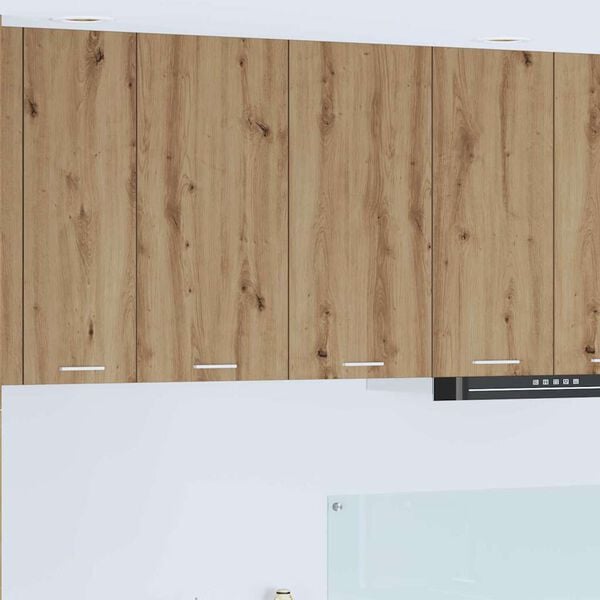 vidaXL Viseča omarica Umetni hrast 80 x 31 x 80 cm Konstruiran les