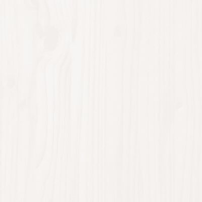 vidaXL Nočna omarica bela 79,5x38x65,5 cm trdna borovina