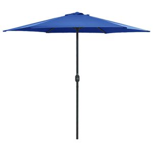 vidaXL Zunanji senčnik z aluminijastim drogom 270x246 cm sinje moder