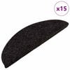 vidaXL Samolepilne preproge za stopnice 15 kosov 56x17x3 cm antracitne