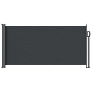 vidaXL Zložljivo stransko senčilo Črna 300 x 100 cm Poliester