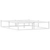 vidaXL Posteljni okvir brez vzmetnice bel 160x200 cm kovinska