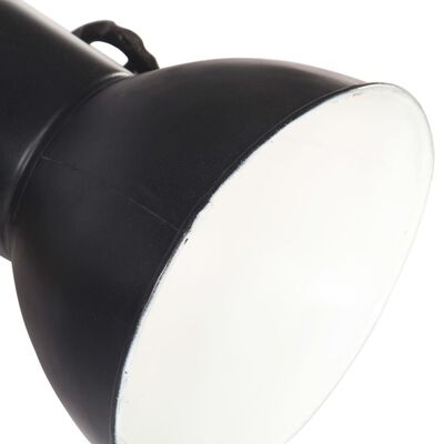 vidaXL Industrijska stenska svetilka črna 45x25 cm E27