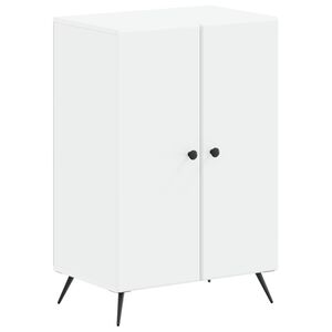 vidaXL Omara za čevlje BREDA 59,5 x 39,5 x 90 cm Inženirski les Bela
