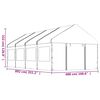 vidaXL Paviljon s streho bel 8,92x4,08x3,22 m polietilen