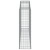 vidaXL Obokane gabion ko&scaron;are 5 kosov 300x50x160/180cm pocinkano železo