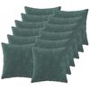 vidaXL Prevleka za blazino 12 kos HEERLEN Morsko modra 45 x 45 cm