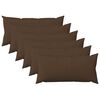 vidaXL Prevleka za blazino 6 kos HEERLEN Rjava 40 x 80 cm Blago