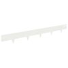 vidaXL Robovi trave 30 kos 100 x 12 cm Jeklo Bela