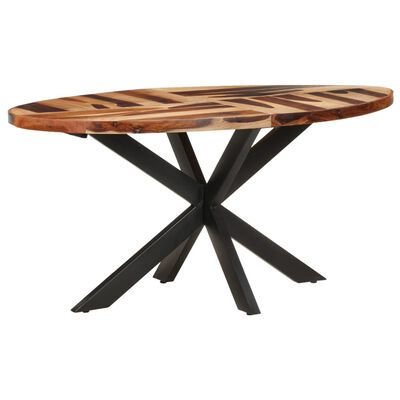vidaXL Jedilna miza 160x90x75 cm trden akacijev les s palisandrom