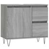 vidaXL Kopalni&scaron;ka omarica siva sonoma 65x33x60 cm inženirski les